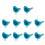 Tentures acryliques en forme d'oiseau, décorations d'intérieur-1 1