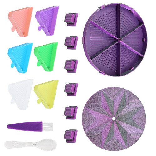 Ensemble de broderie de perles cadeaux pour les- noir violet1