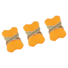 Porte-savon en éponge, 3 pièces, sac à savon avec sangle,-Orange