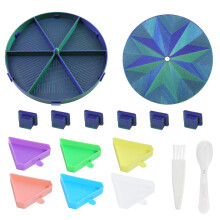 Ensemble d'outils de peinture de perles comprenant une-bleu vert