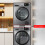 Space Efficient Piling Rack for Washer Dryer Pair Worldwide Plan 5