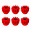 6Pieces Wear Resistant Mop Gear Part for Simple Replacement-Red 1