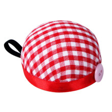Ball Shape Foam Pin Cushion Elastic Wrist Belt Cross Stitch Sewing Tool multicoloured