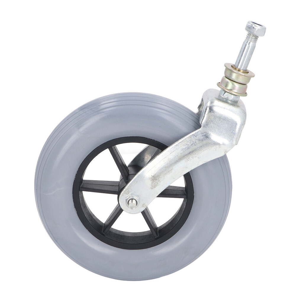 Grey Universal 8 Inch Wheelchair Wheel Thickened Solid Pu Caster Replacement