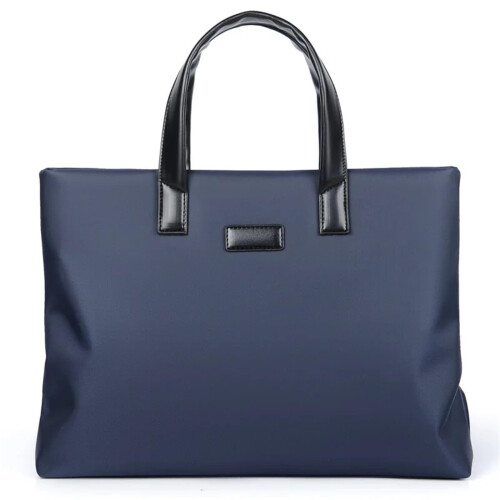 Briefcase Laptop Bag For Work, Large Capacity, Padded Laptop Compartment, Document Organizer, Blue