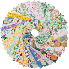 40pcs Bundle Roll Strips Various Patterns  Patchwork  Quilt Strips for Birthday Thanksgiving Festival (6.5 X 100 Cm)