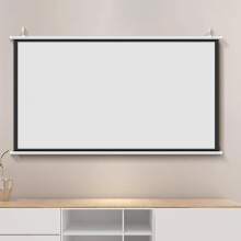 Manual PullDown Projector Screen, 72Inch, 16:9/4:3, Wall Mounted Projection Screen, Foldable, For Classrooms