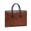 Men's Leather AntiTheft Briefcase With Password Lock, Cowhide, Multifunctional Business Bag, Light Grey 1