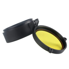 Lens Cap 1 Piece Fits 3069mm Rifle Scope Yellow Transparent FlipUp Quick Spring Protection Objective Lid 60mm