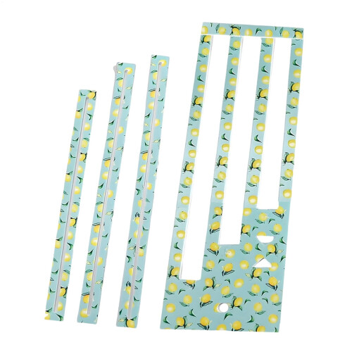 Zip Pockets Template, Lemon Pattern Acrylic Zipper Bag Tool, Sewing Templates