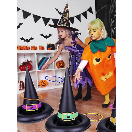 Halloween Inflatable Witch Hat Ring Toss for Party Prop 2