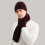 (grey) Winter Warm Men's Wool Beanie Hat Scarf Gloves Set 5