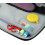 Overlock Small Sewing Machine Tote Bag with Shoulder Strap and Sturdy Handle Dual Purpose Storage, light grey, Unit size 4