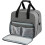 Overlock Small Sewing Machine Tote Bag with Shoulder Strap and Sturdy Handle Dual Purpose Storage, light grey, Unit size 2