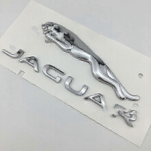 Suitable for Jaguar Xj Xjl Xe Xf F-pace F-type Rear Trunk Labeling Leopard English Word Logo 16cm