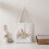 Embroidery Set Beginner Bag, Floral Pattern Canvas with Hoop, Threads, Needles (White) 1