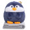 Reversible Pillow And Blanket Combo Cute Animal Print- pengui 1