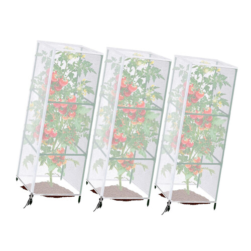 Tear Resistant Tomato Cage Networking with Slide Ending-3 pack