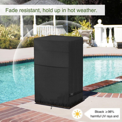 Protections Fire Column Cover 420D Oxford Waterproof-Black 1