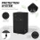 Fire Column Cover600D Oxford Fabric Fire Pit Protectors-Black 5