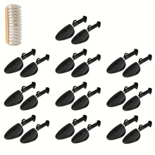 20 Stück verstellbare Schuhspanner mit Wildleder-Gummibürste – robuster Kunststoff, ideal für Herrenschuhe, inklusive
