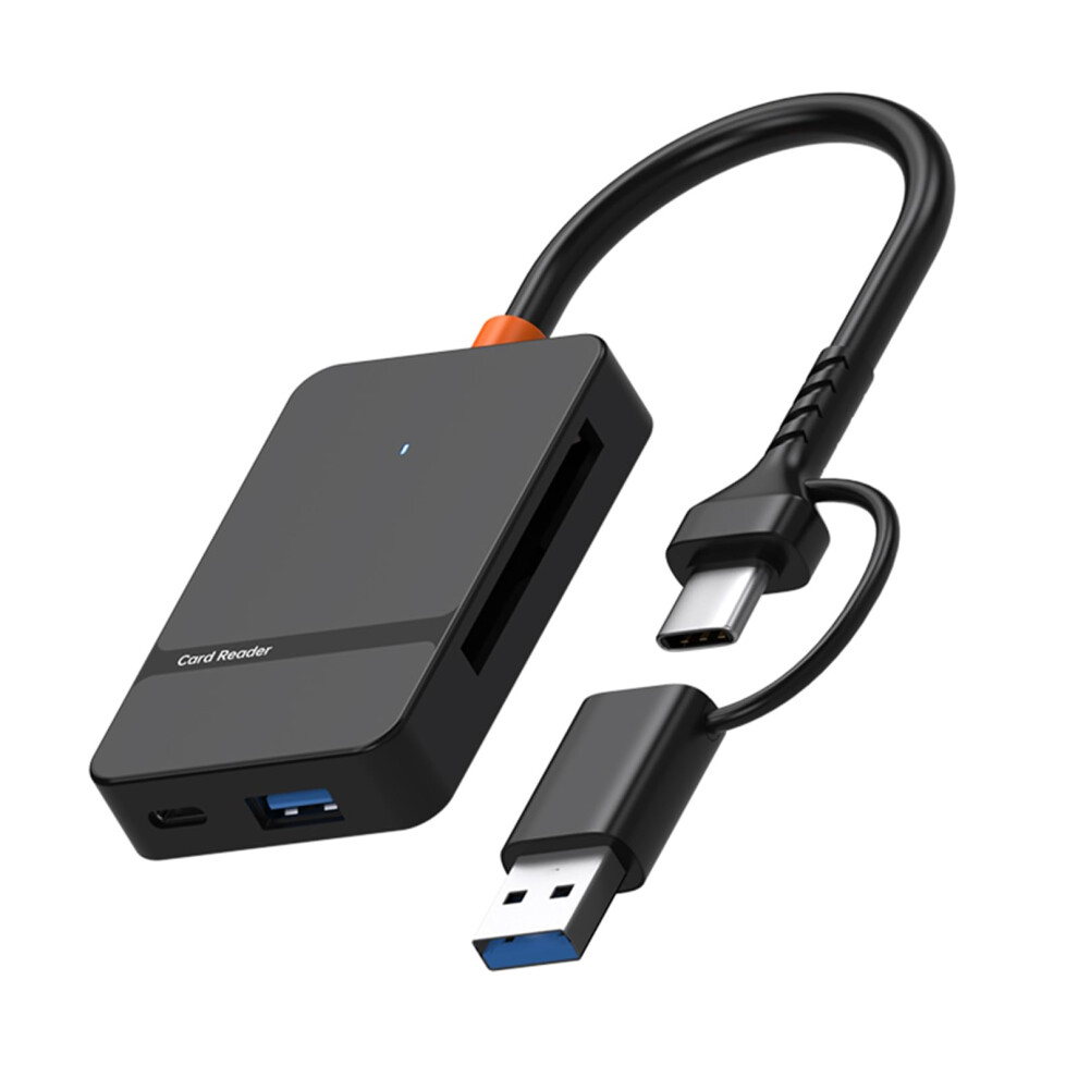 Usb C And Usb 3.0 Memory Card Reader 5Gbps Speed Transfer Dual Ports Supports Up To 2Tb 9189345132667