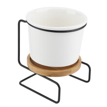 Pots de fleurs flottants minimalistes, support en fer forgé avec drainage pour bureaux, étagères, tables et rebords de fenêtre, pot de fleurs