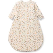 (12-18 Months, Ivory Squirrel Picnic) Unisex babysøvnpose i bomull med lange ermer, 2,5 TOG bærbart teppe