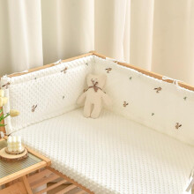 (150×28cm, G02) Atmungsaktives Airwrap-Set aus Nestchen und Bettgitter für Kleinkinder, gepolstertes, verstellbares Kopfteil für Babys,