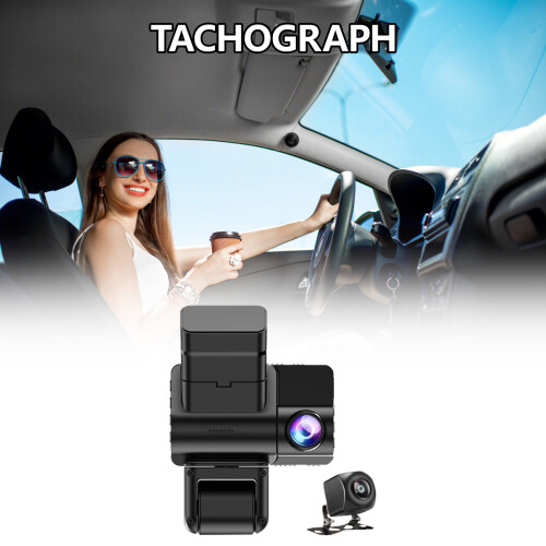 3" IPS-scherm 170 graden dashcam met meerdere-Dubbele camera's 2