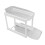Space Saving Pull Out Cabinet Organizer Two Tier Under Sink Storage Unit With Handles And Stable Support Frame Easy Setup No Drilling Necessary Suitab 8