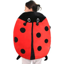60 cm/23.6in Bærbar pute Ladybug Giant Bærbar Ladybug Big Bug Pute for barn og voksne