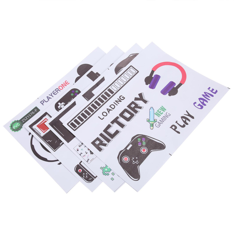 Selfadhesive Game Console Wall Sticker Pvc Decal 13.6X10.0in Bedroom Livingroom 8411378243364