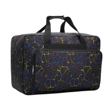 Portable Sewing Machine Carrying Bag Travel Bag with Spacious Front Pocket for Household Solution Black