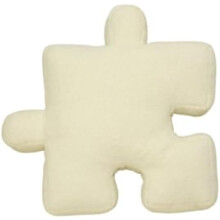 (White) Almohada de felpa de rompecabezas, cojín de forma irregular de 55x55cm, manta de peluche suave para decoración de sofá