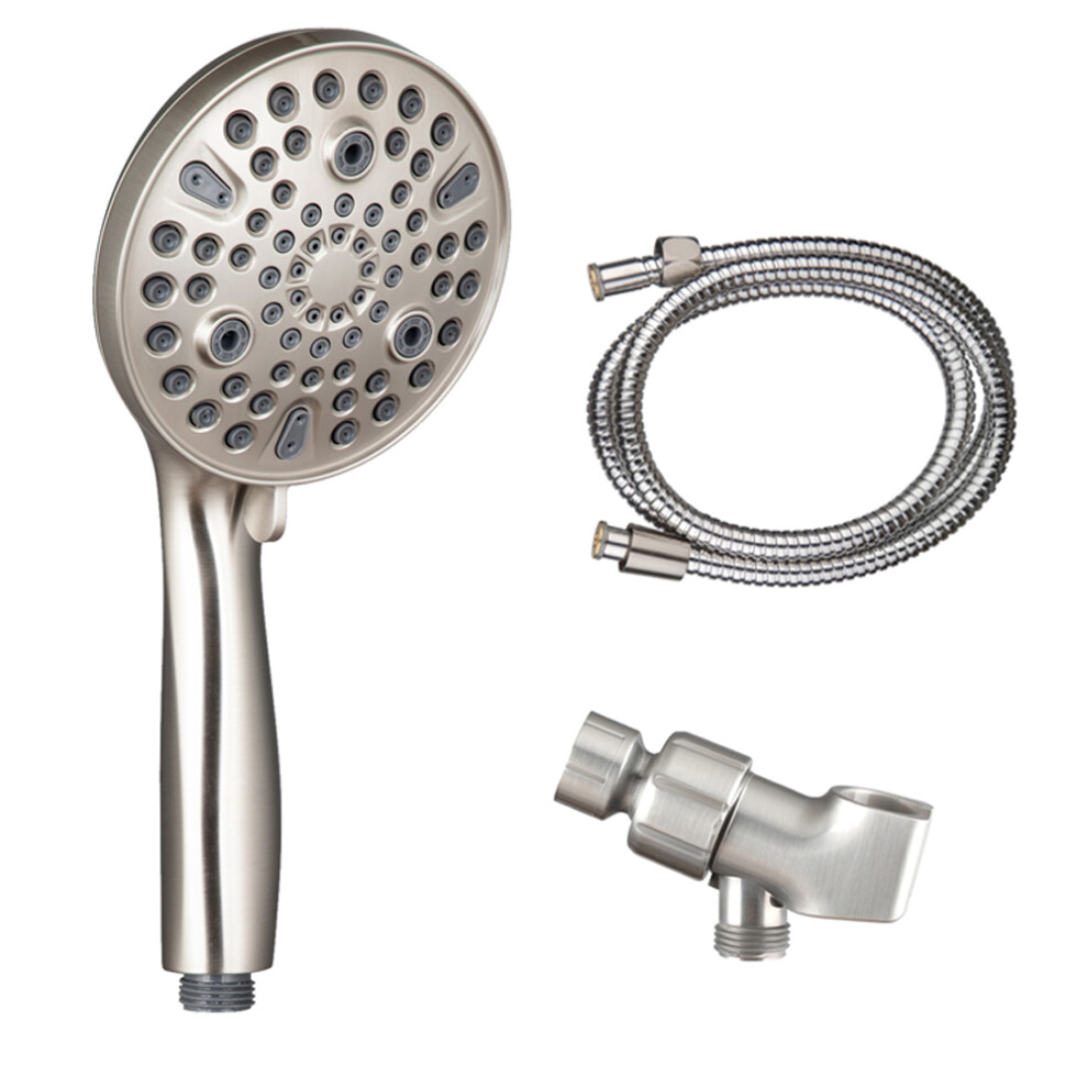 Multiple Spray Settings Shower Head, Power Boosting Effect With Adjustable Bracket, Stainless Steel Hose For Easy Installation On Standard Shower Arm 9148971444629