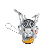 (As show, One size) Portable Mini Gas Stove Burner Outdoor Barbecue Camping Picnic
