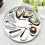 Rust Resistant Oyster Shell Tray Round Seafood Plate Stainless Steel Shells 2