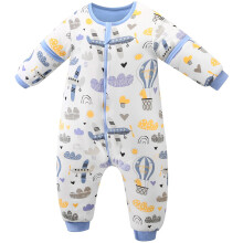 Saco de dormir de algodón para bebé, espacioso y sin restricciones con diseño de saco de dormir amplio, saco de dormir de invierno para niños