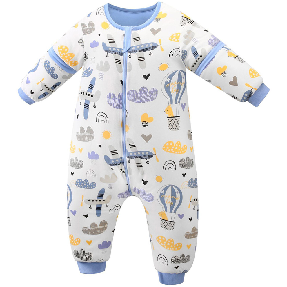 High-Quality Toddler Sleeping Sack, Roomy Sleep Sack with Separate Legs and Full Zipper for Easy Dressing and Diaper Changes, Safety Design Sleep