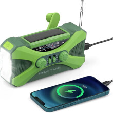 Solar-Powered Emergency Radio, Stay Prepared With 10000mAh Rechargeable Battery, Ideal For Outdoor Adventures And Emergencies