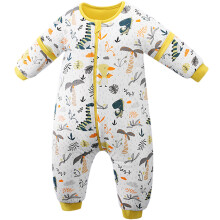 Manta portátil para niños pequeños, saco de dormir transpirable para bebés con cremallera bidireccional y broches en la entrepierna, diseño de