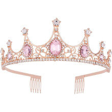 Vintage design tiara voor dames, handgemaakt voor bruiloften, verjaardagen, Halloween, cosplay, haaraccessoires en decoraties (één maat)