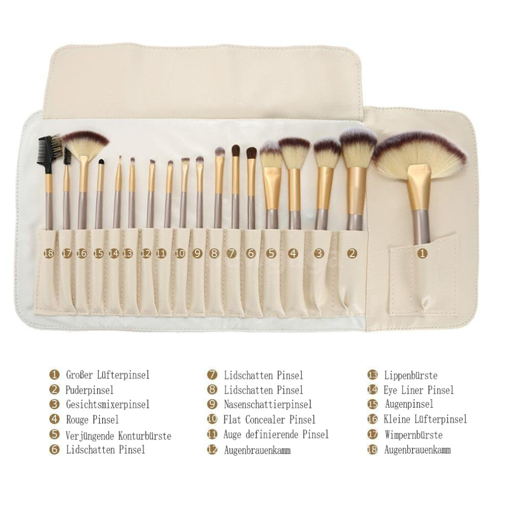 Professional Makeup Brush Set, Stylish Design for Full Cover Makeup Tools, Vegan Cruelty Free Synthetic Foundation Powder Concealers Eye Shadows