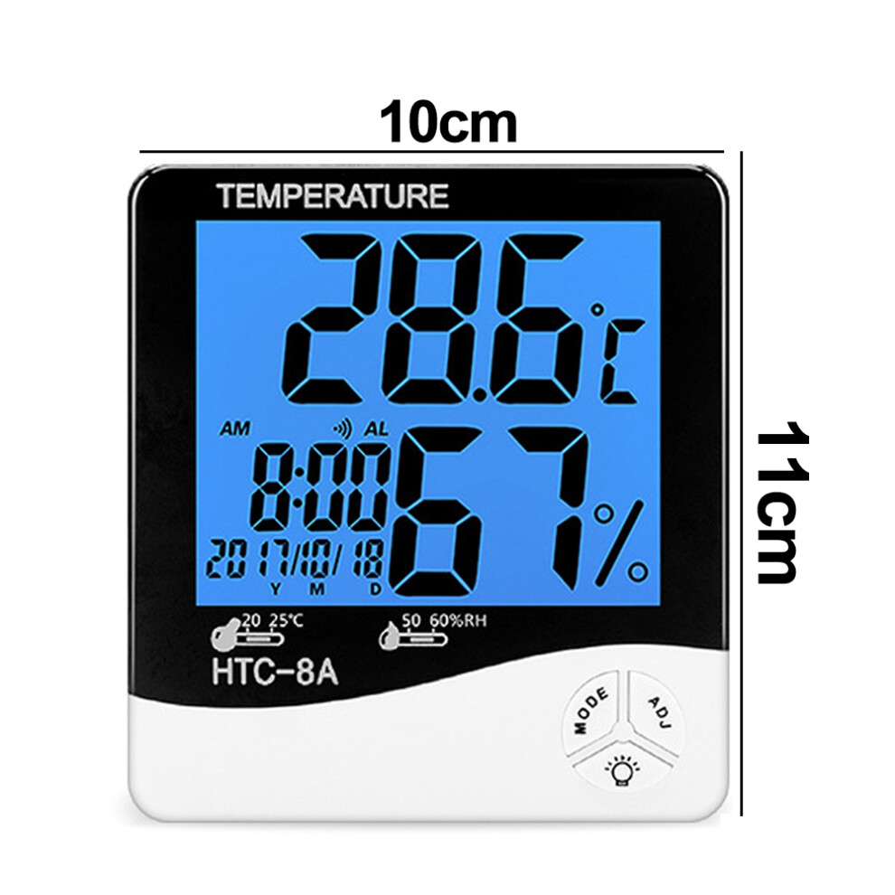 Digital Display Hygrometer Indoor Thermometer, Room Temperature Monitor with Comfort Indicator and Fast Refresh Rate for Home Greenhouse Office Use,