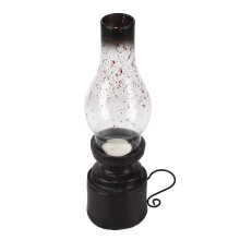 Elegant Battery Operated Table Lamp For Any Space, Windproof Oil Lamp Chimney With Clear Glass Kerosene Lamp Design, Sturdy And Durable Artistic Form,