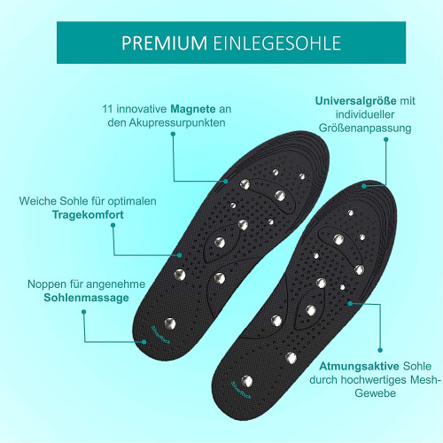 Μαγνητικοί πάτοι μασάζ Acupressure, εργονομικά σχεδιασμένες ορθοπεδικές σόλες, 2