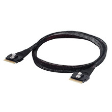 PCIE Slimline SAS 4.0 SFF8654 8i 74pin Host to SFF8654 74Pin Slim SAS Target Cable 50cm Slim SAS Cable For PCIe Servers