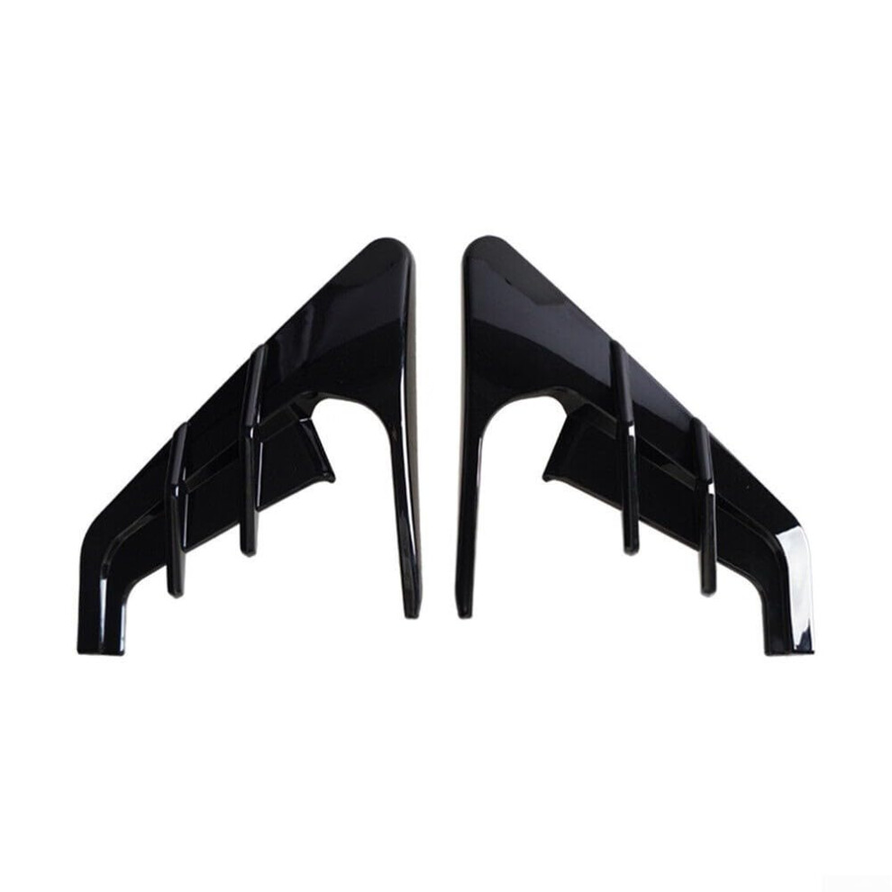 Side Camera Covers Glossy Indicator Trim Fit Pair For Tesla Model 3 Y Black 9189345132995