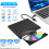 USB3.0Typec External DVD Burner CD/DVD Reader Writer For PC, HDMI 1080p Port, USBC/USB 3.0 Compatible 2